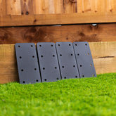 Extra Strong Standard Straight Flat Railway Sleeper Brackets (Pack of 4)